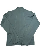 VINTAGE FILA Zip-Up Track Jacket M | 90s Ribbed Style | Παστέλ Μέντα